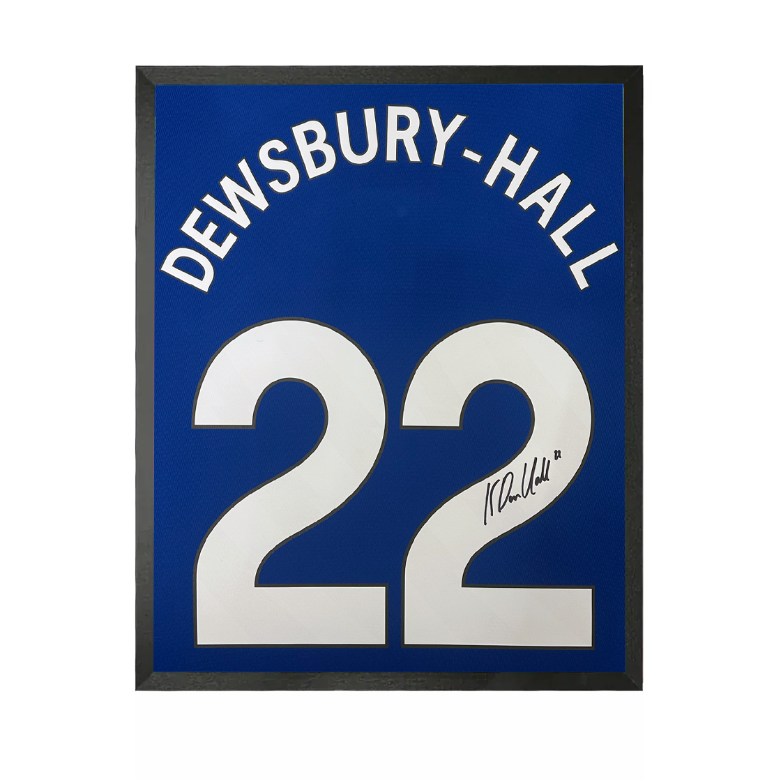 Kiernan Dewsbury-Hall Signed Everton Shirt Compact Frame