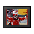 Kimi Raikkonen Signed 16x12 Image Deluxe Mount Frame (ACG Cert)