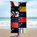 Scotland - Kit Montage - Beach Towel - 150cm x 75cm
