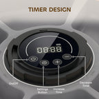 PawHut Automatic Cat Feeder Programmable Timer for Dry Wet Food Cat Food Dispenser with Ice Pack for 6 Meals