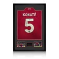 Ibrahima Konaté Signed Liverpool Shirt Premium Frame (ACG Cert)