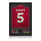 Ibrahima Konaté Signed Liverpool Shirt Premium Frame (ACG Cert)