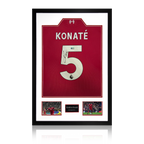 Ibrahima Konaté Signed Liverpool Shirt Premium Frame (ACG Cert)