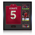 Ibrahima Konaté Signed Liverpool Shirt Elite Frame (ACG Cert)