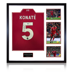 Ibrahima Konaté Signed Liverpool Shirt Elite Frame (ACG Cert)