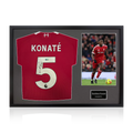 Ibrahima Konaté Signed Liverpool Shirt Classic Frame (ACG Cert)