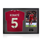 Ibrahima Konaté Signed Liverpool Shirt Classic Frame (ACG Cert)