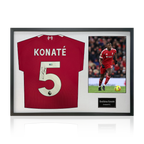 Ibrahima Konaté Signed Liverpool Shirt Classic Frame (ACG Cert)