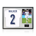 Kyle Walker Signed England Shirt Classic Frame