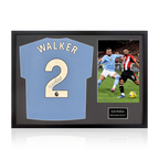 Kyle Walker Signed Manchester City Shirt Classic Frame