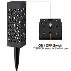Outdoor Hollowing Out Solar Energy Garden Lawn Lamp