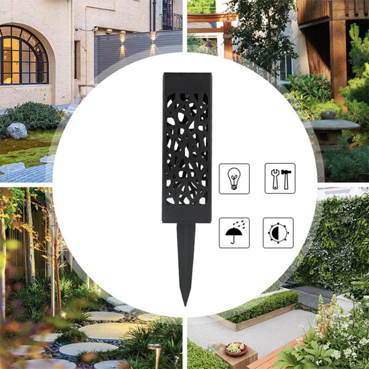 Outdoor Hollowing Out Solar Energy Garden Lawn Lamp