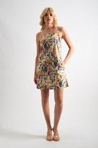 Linsey Summer Dream Print Strappy Mini Sundress