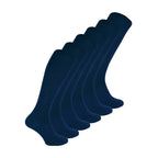 Ladies 6 Pairs Long Bamboo Socks | Knee High Plain & Patterned Design Socks