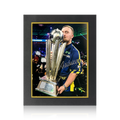 Luke Littler Signed 2025 World Champion Image Deluxe Mount