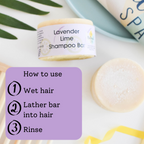 Klassisches Shampoo-Stück Lavendel und Limette