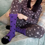 1 Pack Ladies Fluffy Animal Pattern Slipper Socks with Grips