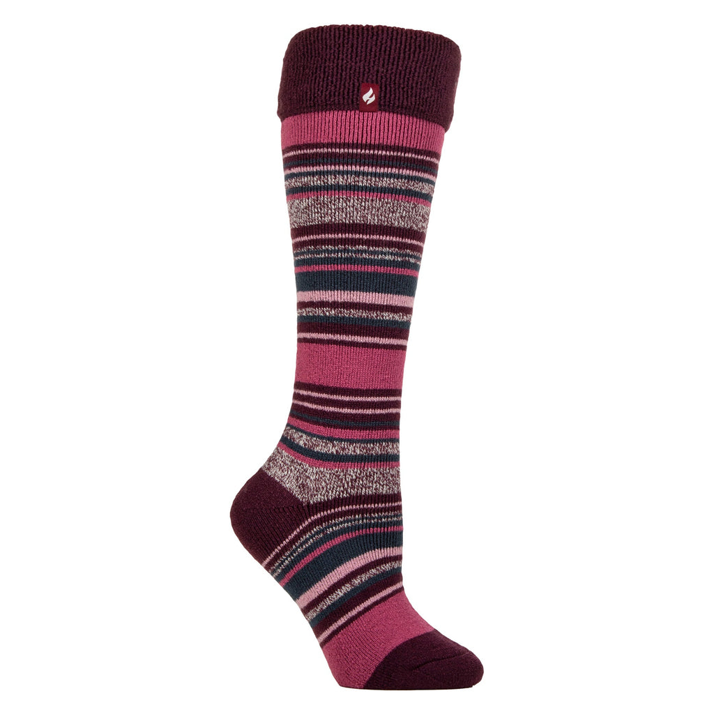 Ladies Thermal Long Wellington Boot Socks with Soft Brushed Lining