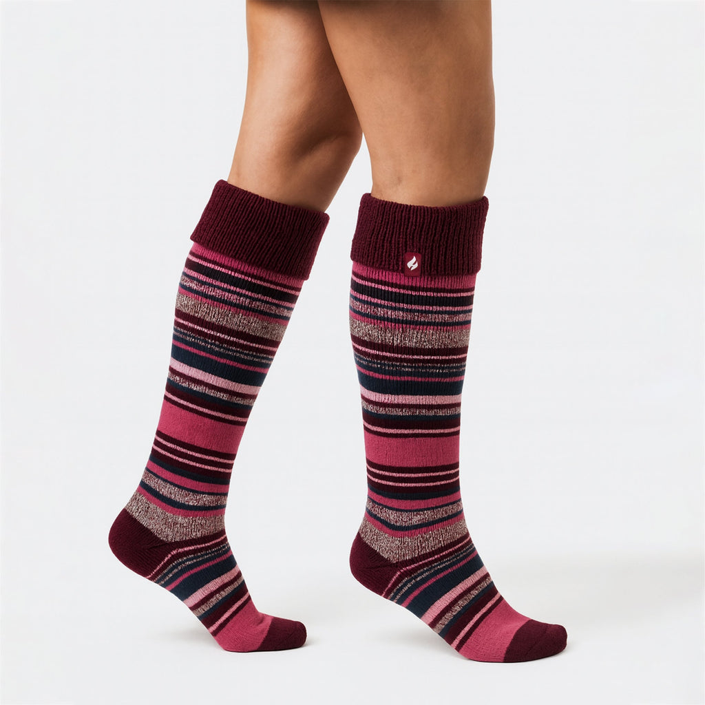 Ladies Thermal Long Wellington Boot Socks with Soft Brushed Lining