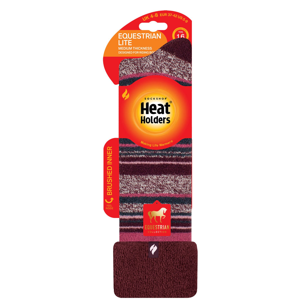 Ladies Thermal Long Wellington Boot Socks with Soft Brushed Lining