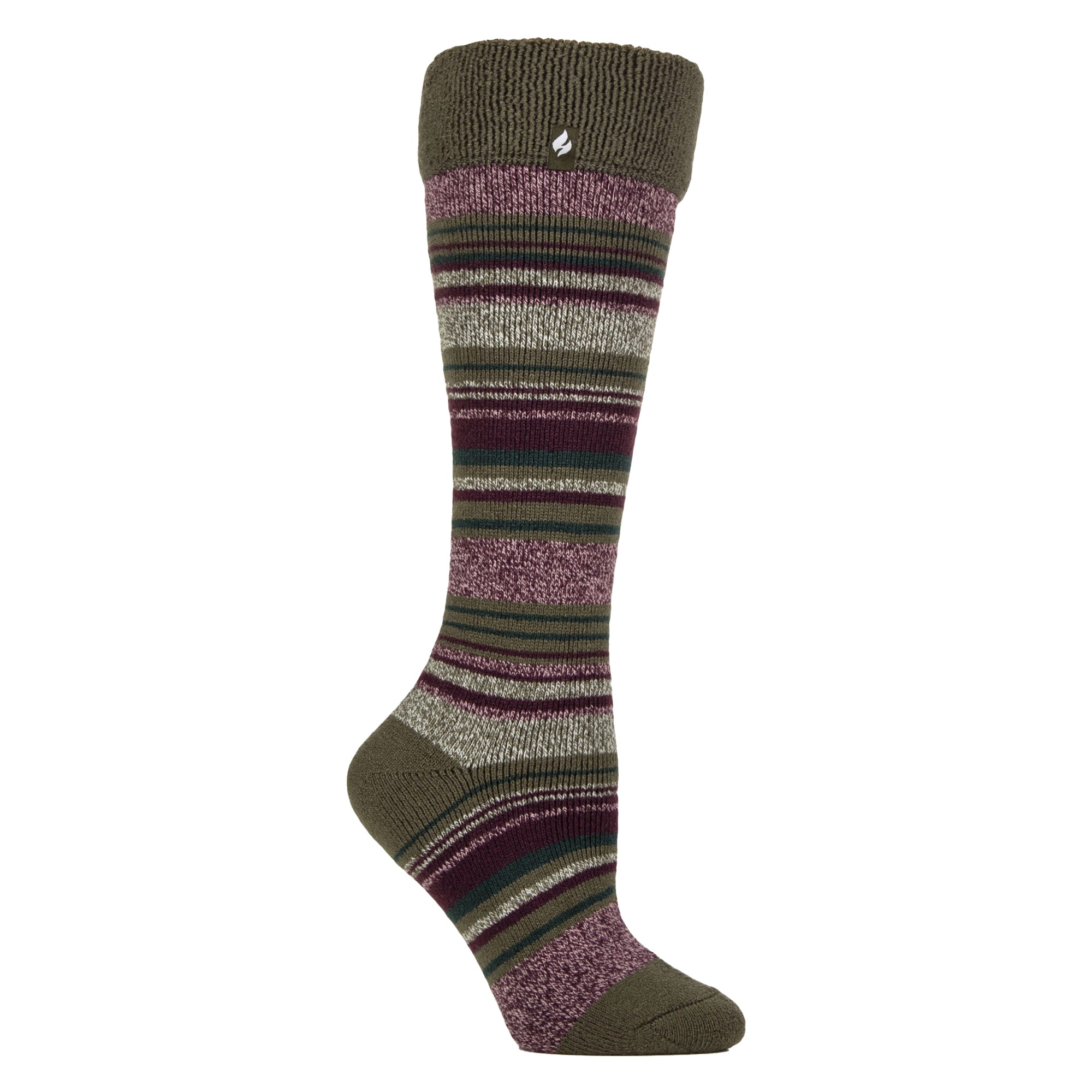 Ladies Thermal Long Wellington Boot Socks with Soft Brushed Lining