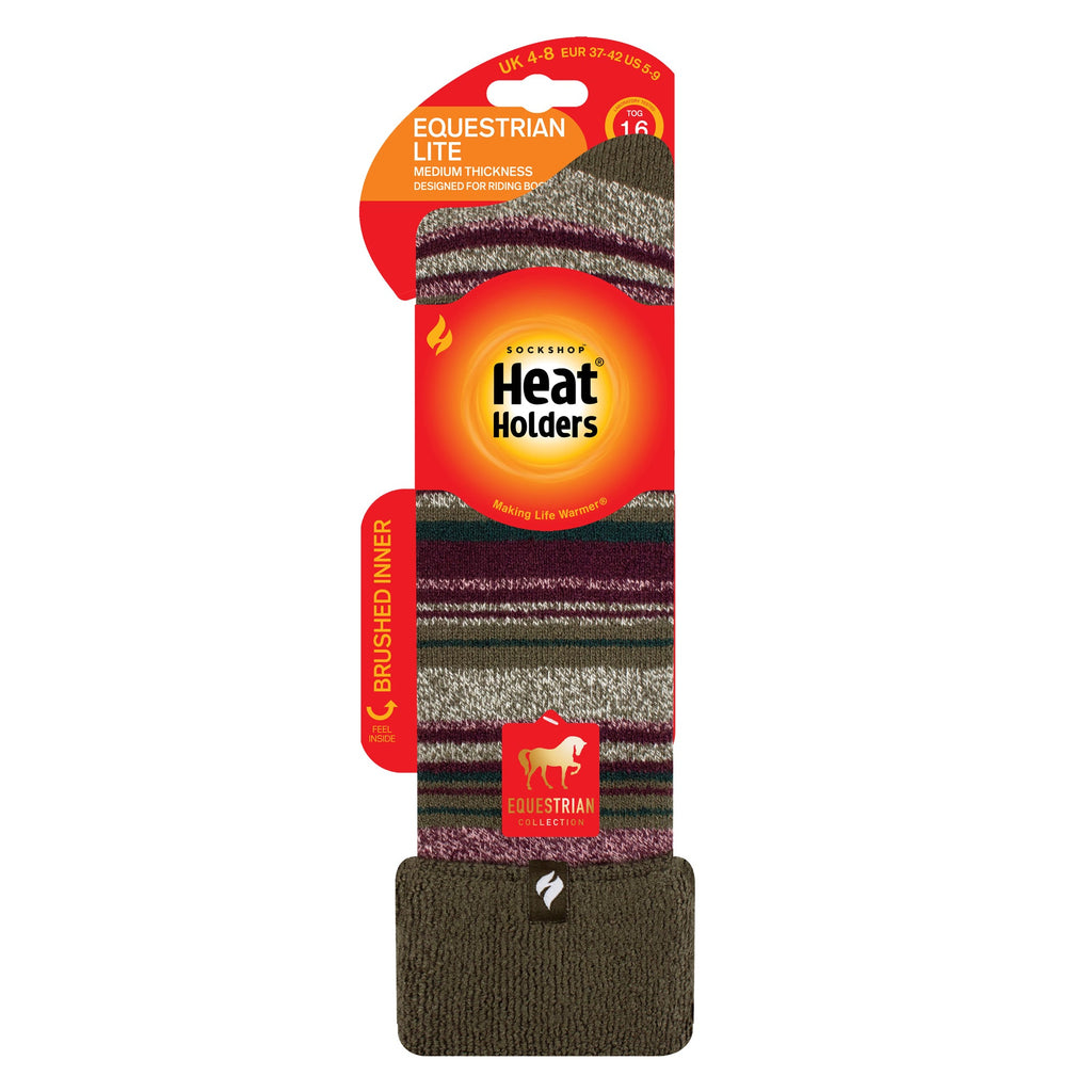 Ladies Thermal Long Wellington Boot Socks with Soft Brushed Lining
