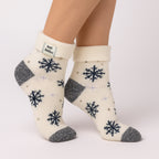 Cozy Turn-Over Cuff Lounge Socks | Warm Winter Socks for Women