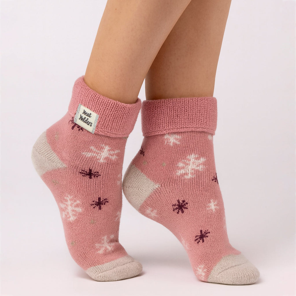 Cozy Turn-Over Cuff Lounge Socks | Warm Winter Socks for Women