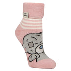 Ladies Thermal Lounge Gripper Thin Socks with Tatty Teddy Pattern