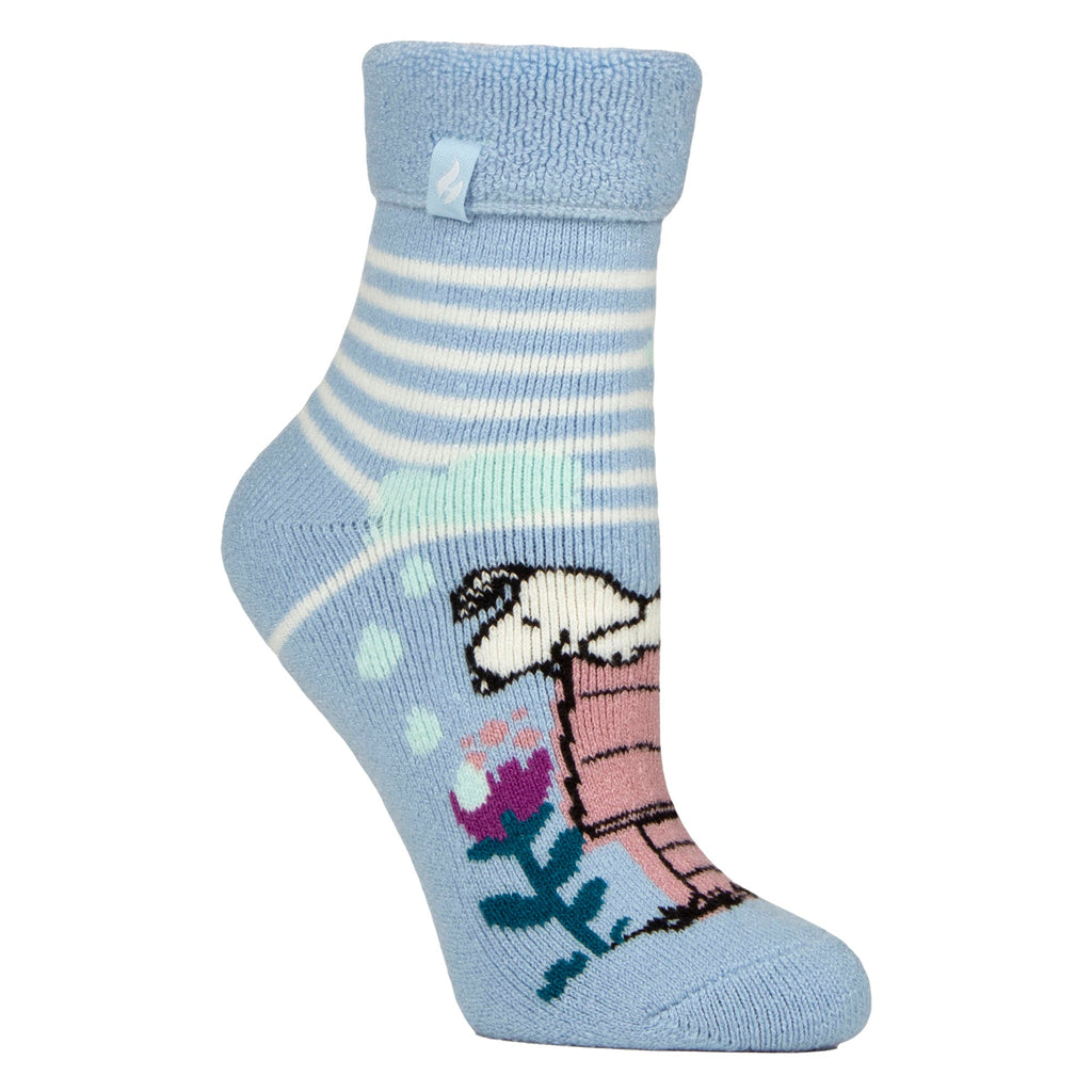 Ladies Thermal Soft Lounge Socks with Peanuts Design