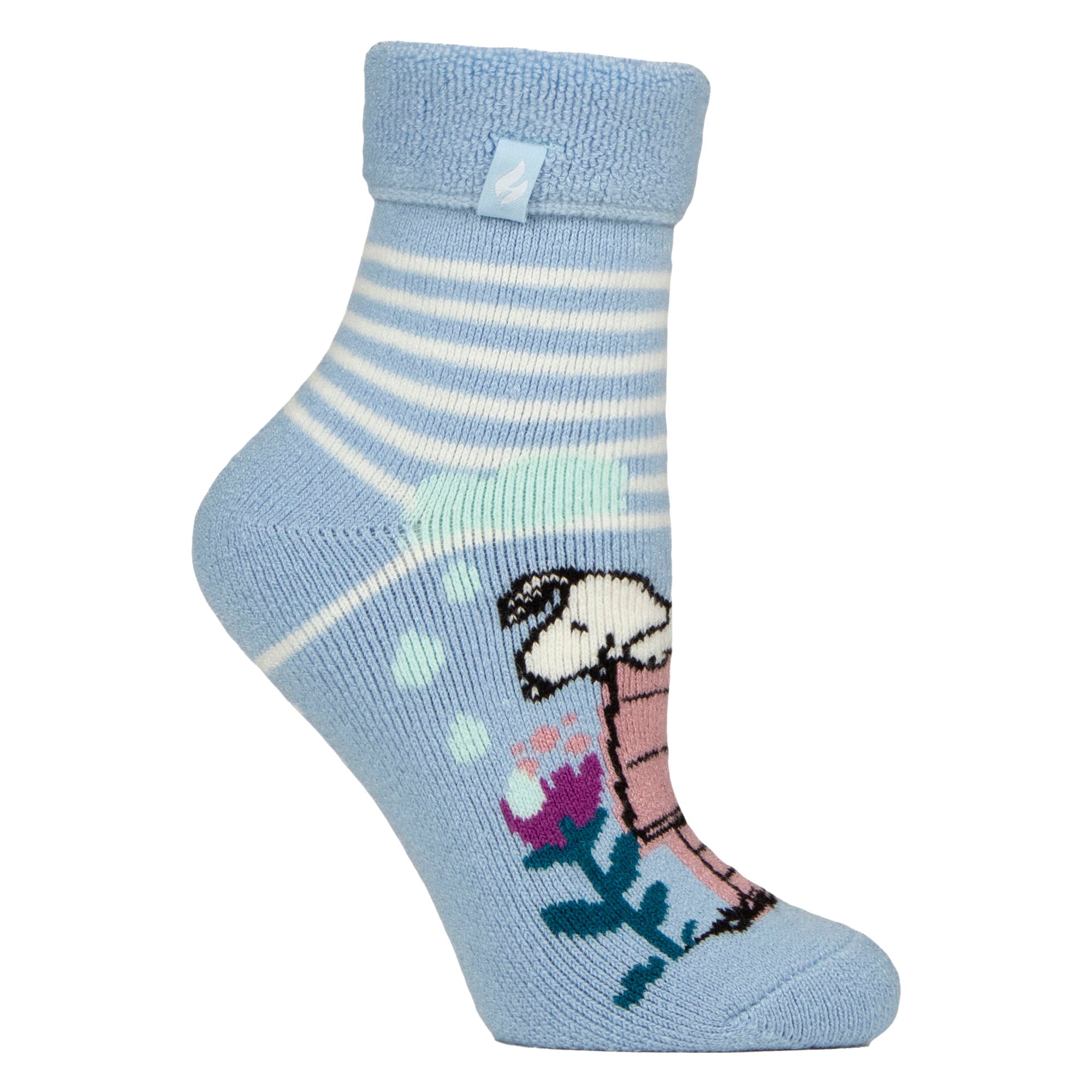 Ladies Thermal Soft Lounge Socks with Peanuts Design