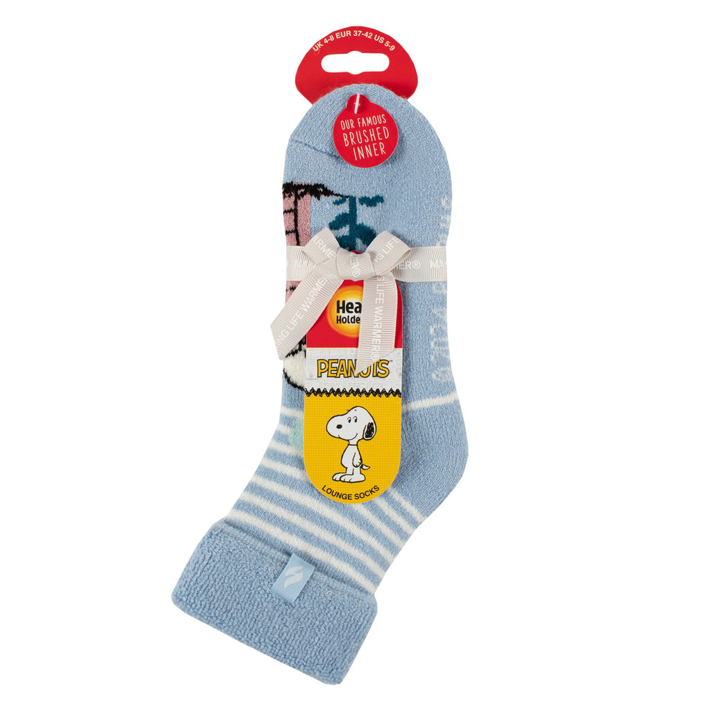 Ladies Thermal Soft Lounge Socks with Peanuts Design