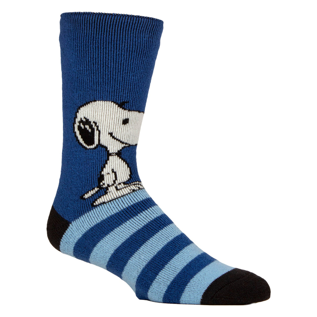 Mens Thermal Soft Lounge Socks with Peanuts Design