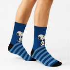 Mens Thermal Soft Lounge Socks with Peanuts Design