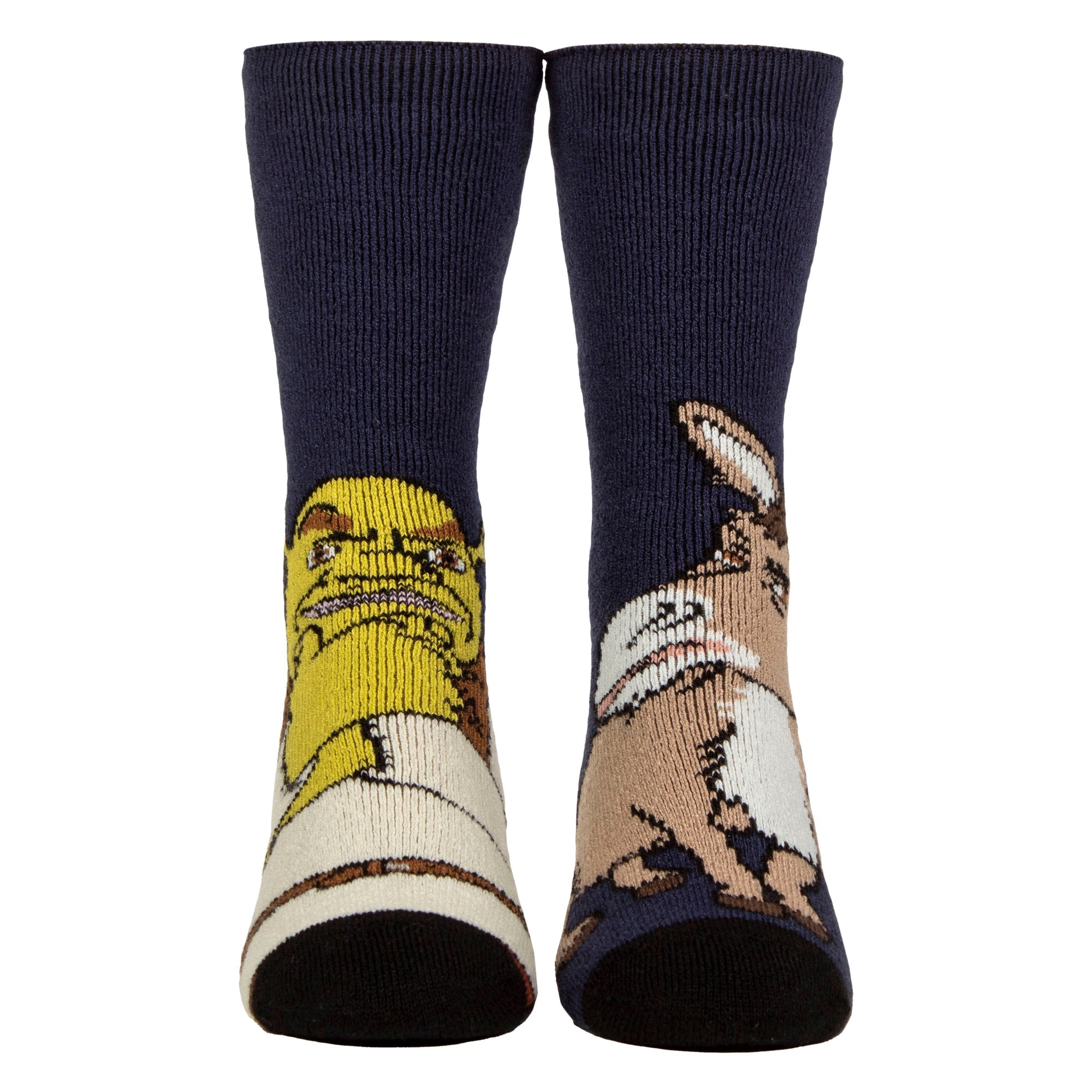 Mens Thermal Shrek Patterned Socks with Soft Brushed Lining