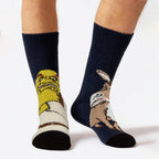 Mens Thermal Shrek Patterned Socks with Soft Brushed Lining