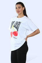 Ladies Mon Cheri  Printed Short Sleeve T-Shirt Top