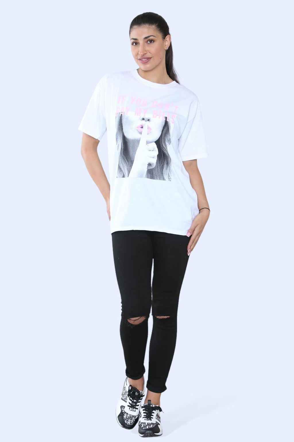 Ladies’ If You Don’t Pay My Bill Oversized T-shirt