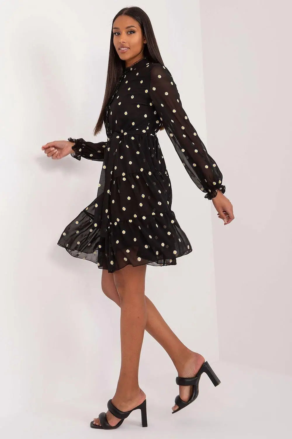 Lakerta elegance and comfort floral pattern cocktail dress