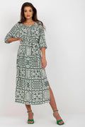 Lakerta simple midi cut summer boho daydress