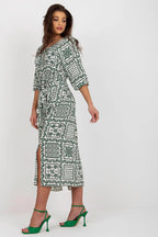 Lakerta simple midi cut summer boho daydress