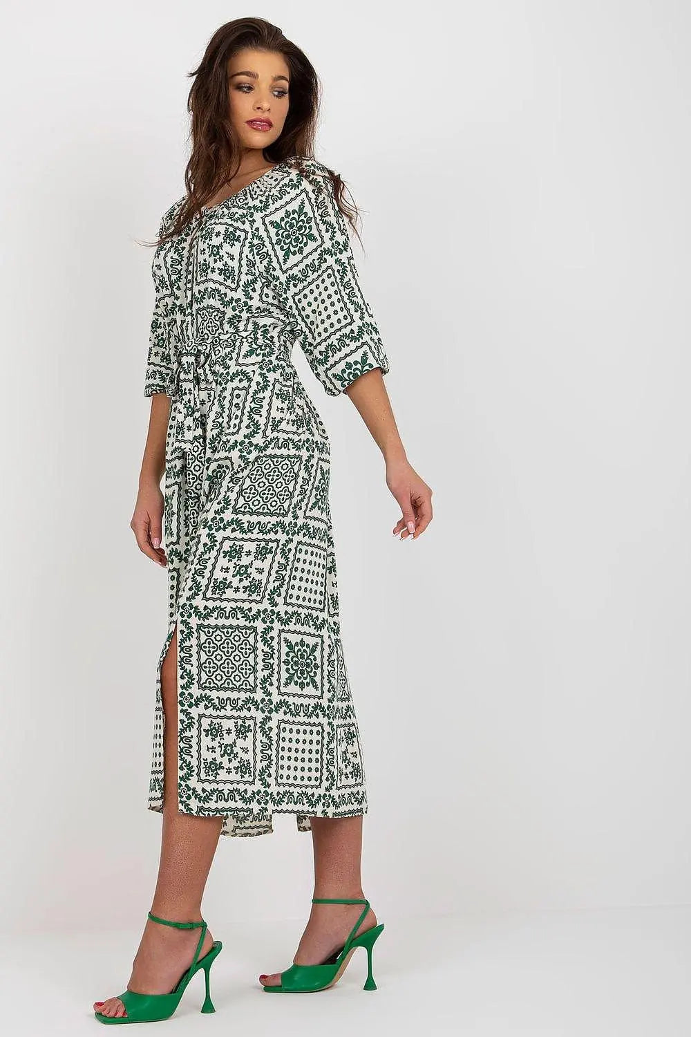 Lakerta simple midi cut summer boho daydress
