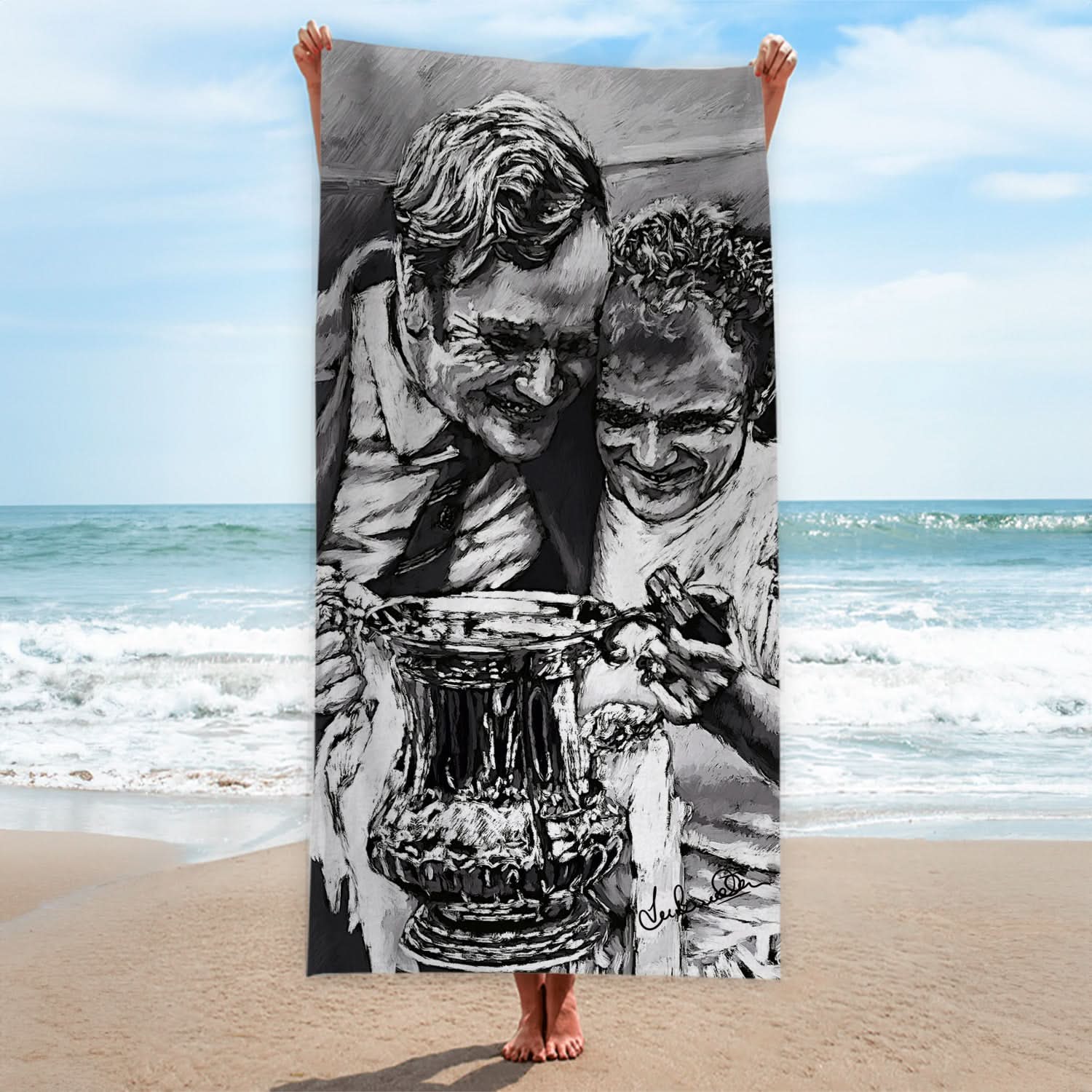 Lee Buccilli - Bremner & Revie - Beach Towel - 150cm x 75cm