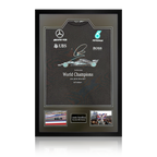Lewis Hamilton Signed Mercedes AMG Petronas Shirt Premium Frame