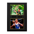 Luke Littler & Phil Taylor Signed World Champion Images Premium Frame