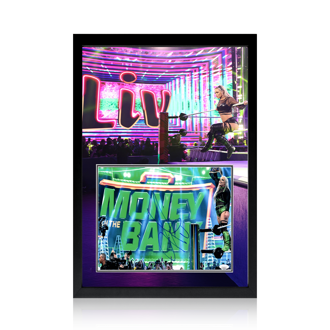 Liv Morgan Signed Image Iconic Frame (JSA)