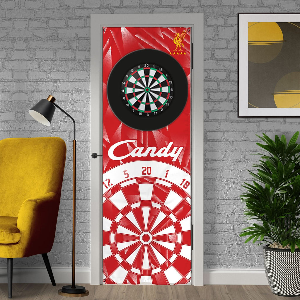 Liverpool Retro - 1989 Home - Personalised Darts Wall Banner - Two Sizes [COLLECTIVE]