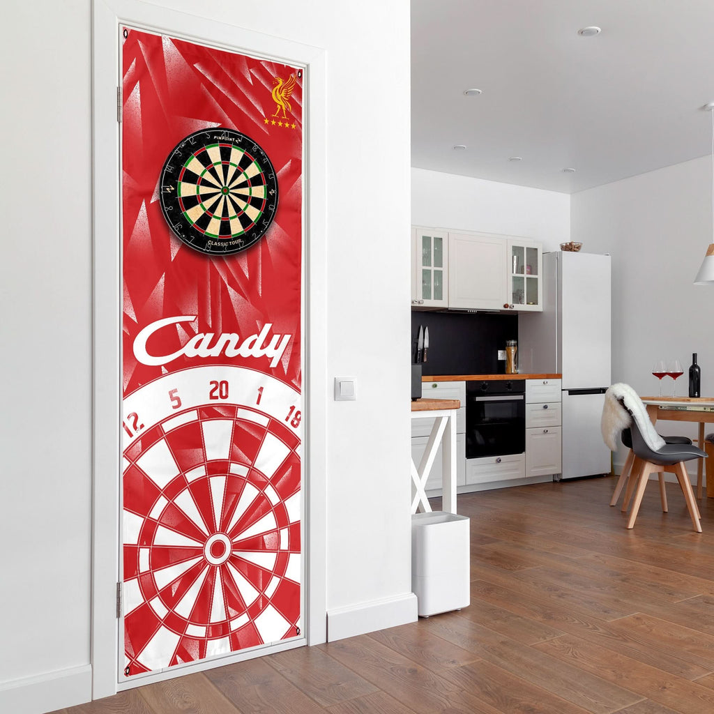 Liverpool Retro - 1989 Home - Personalised Darts Wall Banner - Two Sizes [COLLECTIVE]