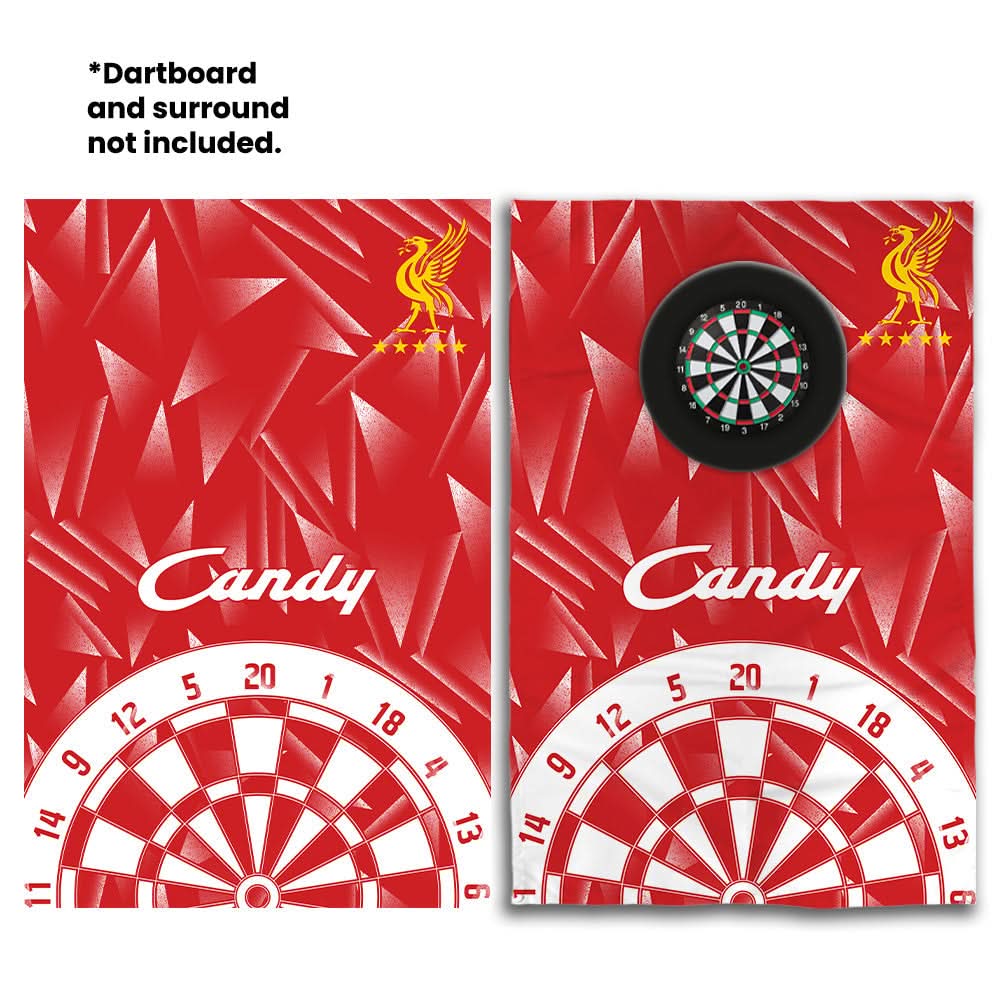 Liverpool Retro - 1989 Home - Personalised Darts Wall Banner - Two Sizes [COLLECTIVE]