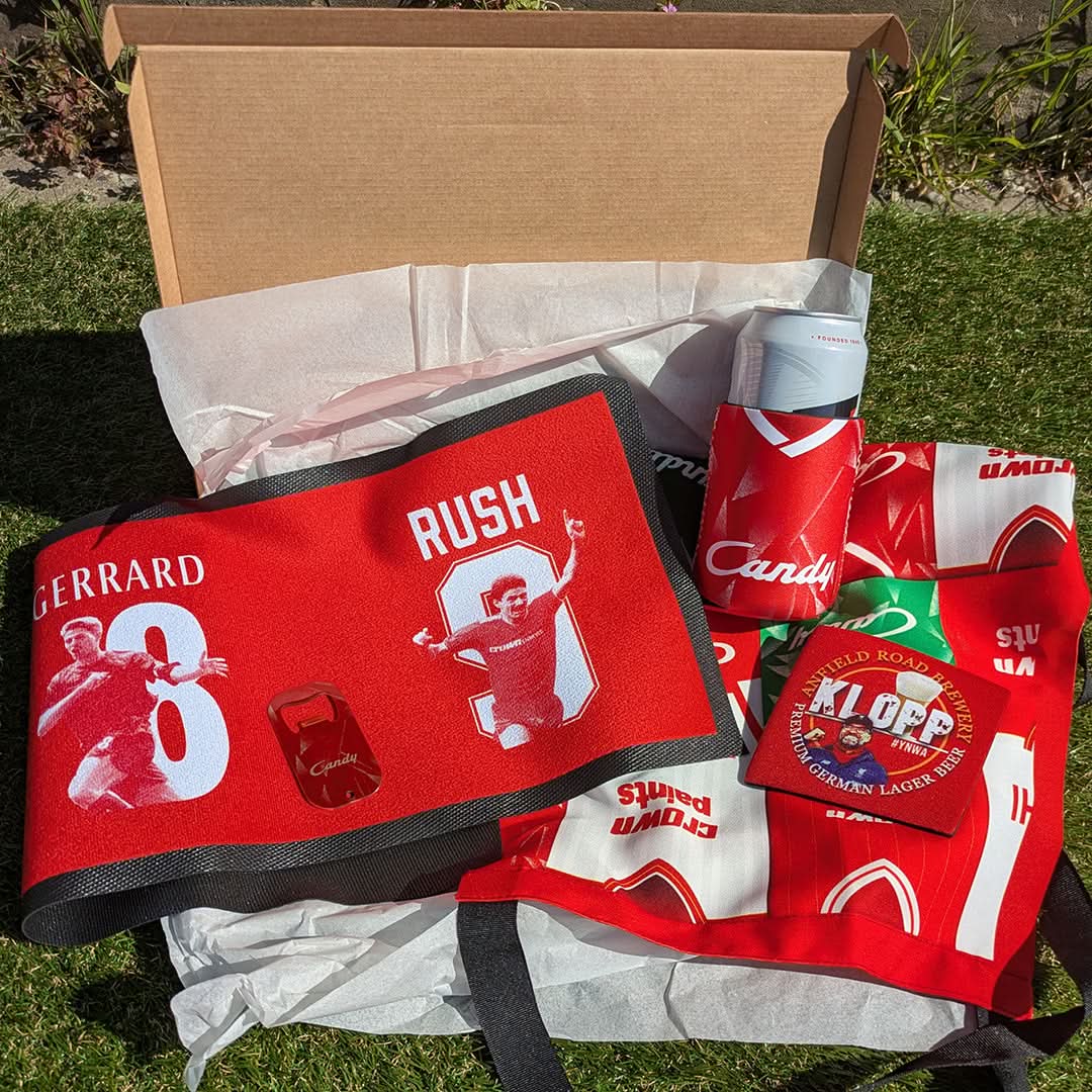 Liverpool Football Father's Day Bar Box | Retro Man Cave Set